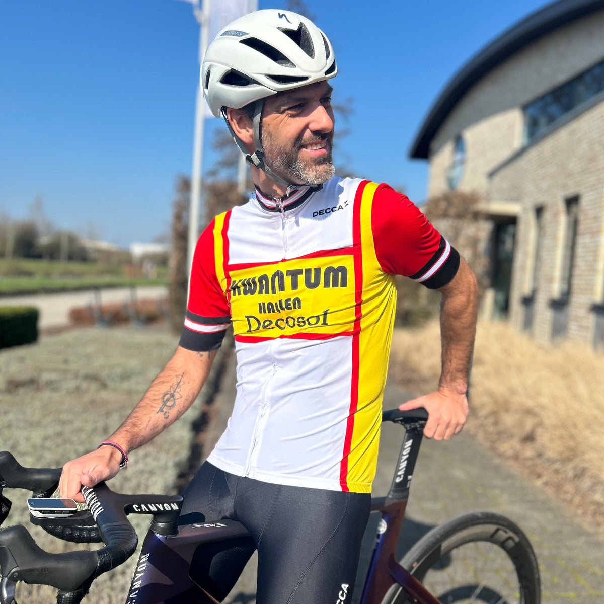 Maillot Cycliste Vintage MIKO VIVAGEL – Decca, Années 80, Taille L, Belgique