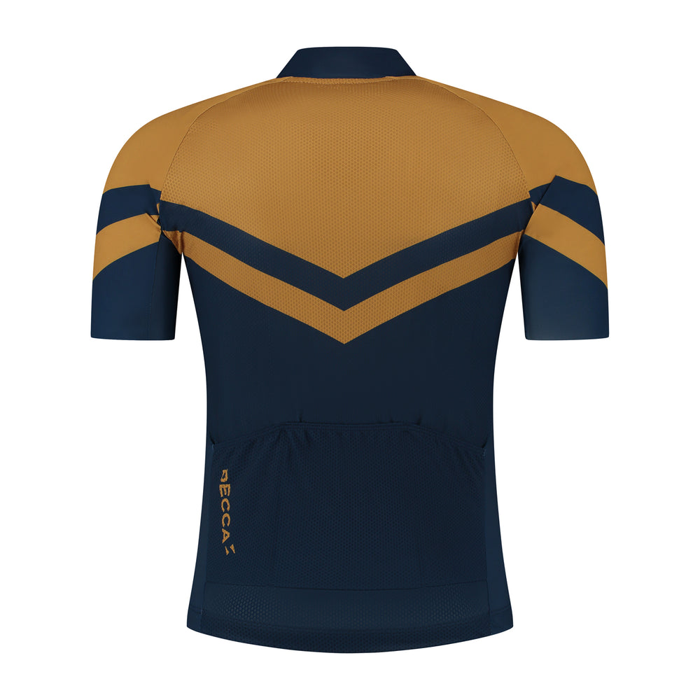 Jamie Jersey - Blue/Ochre - Unisex