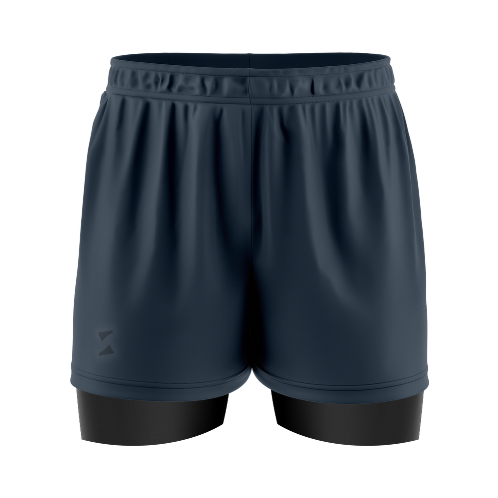 Running Short 2in1 - Grey Blue - NEW