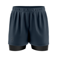 Running Short 2in1 - Grey Blue - NEW