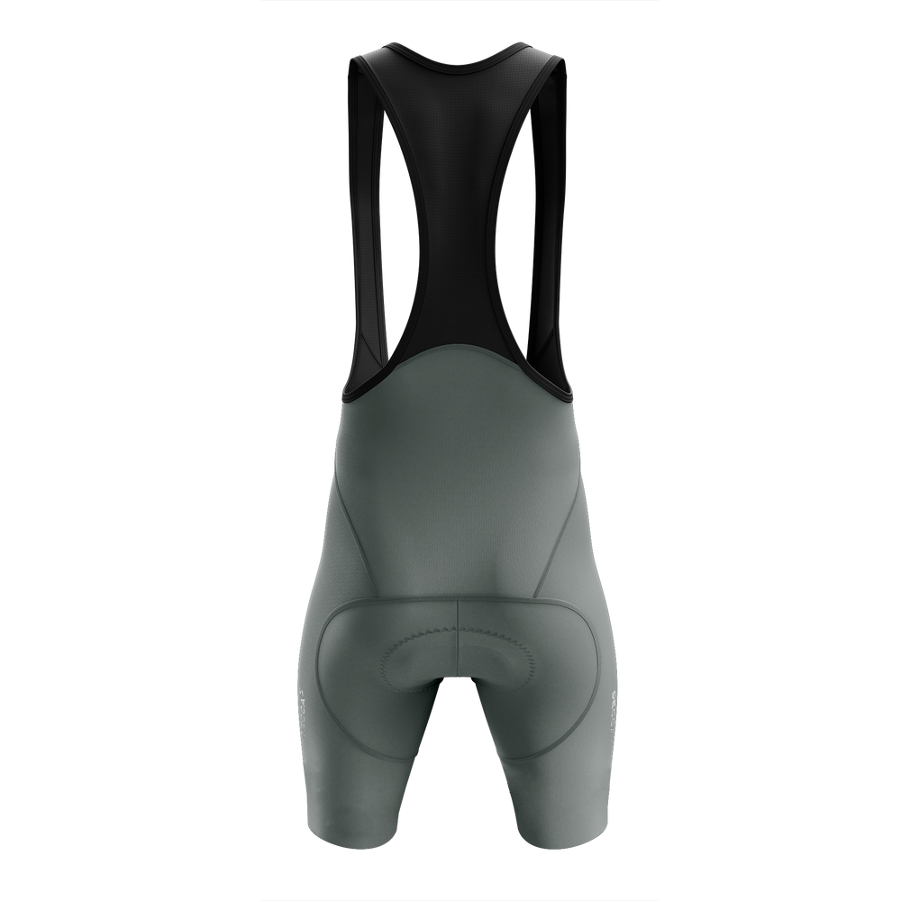Gripperless Bib Short Gran Fondo Men - Green/Grey